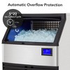 Commercial Ice Machine, Cuisinaid Commercial Ice Maker 176LBS/24H Stainless Steel Under Counter Ice Machine - 3 of 4