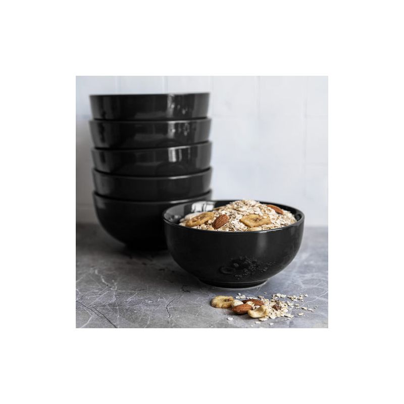 Kook Ceramic Cereal Bowls, 24 oz, Set of 6, 4 of 9