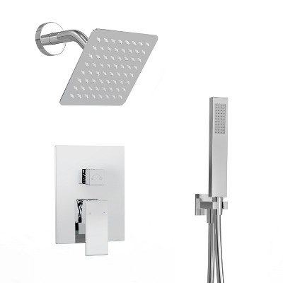 YAWWALK Dual-Function Shower Faucet Set - Pressure-Balanced System with Handheld Spray