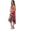 Riviera Sun Tie Dye Summer Dress with Floral Hand Painted Design - 2 of 3