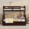 Twin Over Full Bunk Bed with Storage Drawers & Convertible Solid Wood Frame, Space-Saving for Kids or Teens-3irtyhousy - 2 of 4