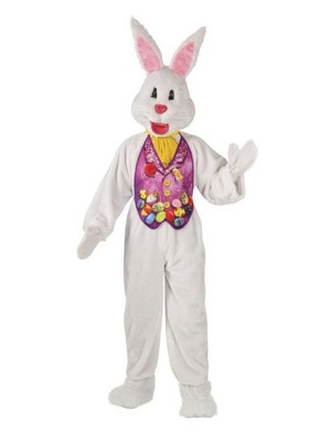 Birthday Express Adult Deluxe Easter Bunny Mascot Costume Kit - One ...