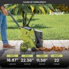 Sun Joe 48V Cordless Garden Vacuum and Mulcher Kit with Batteries and Charger, Mulches Leaves up to Their 1/15th Original Size, 24V-X2-OGV - 3 of 4