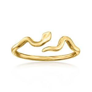 Pure Collection by Ross-Simons Italian 18kt Gold Vermeil Snake Ring Size 9 - 1 of 4