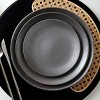 Stone Lain Valencia 32-Piece Dinnerware Set Porcelain, Service for 8, Metallic Grey - 4 of 4