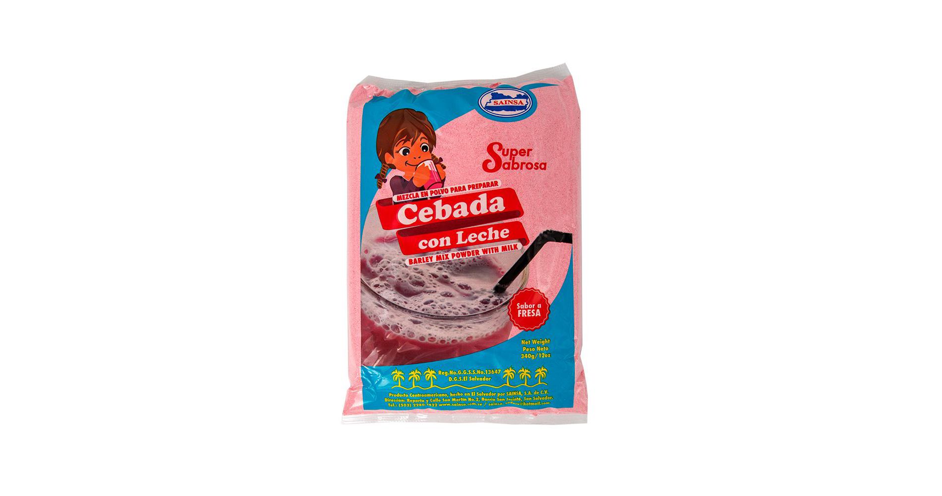 Salvadoran Barley Milk – Creamy Pink Powder Drink | Sainsa