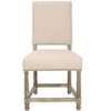Faxon 20" H Side Chair With Nail Head Trim (Set of 2) - MCR4557 - Taupe - Safavieh Couture - 3 of 4