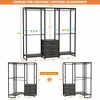 Aheaplus 65.5'' Clothing Rack with Fabric Drawers, Corner Garment Rack with 5 Hanging Rods, Heavy Duty Closet Organizer - 4 of 4