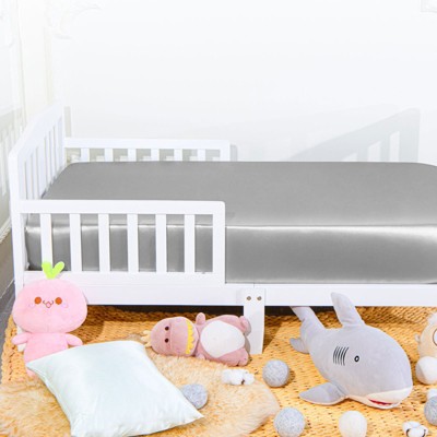 Silk Satin Fitted Crib Sheet, Super Soft and Silky Crib Sheet for Boys, Girls, Unisex - NTBAY