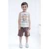 Disney Lion King Toy Story Mickey Mouse Cars T-Shirt Tank Top and French Terry Shorts 3 Piece Outfit Set Little Kid to Big Kid - 2 of 4