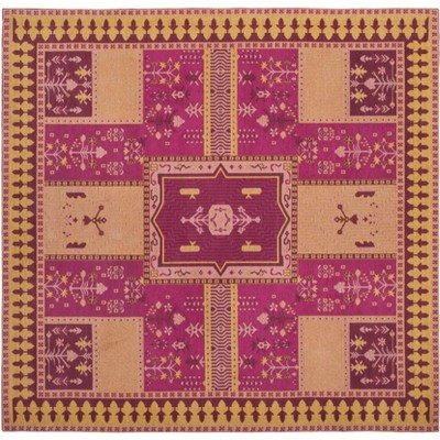 fuchsia/gold