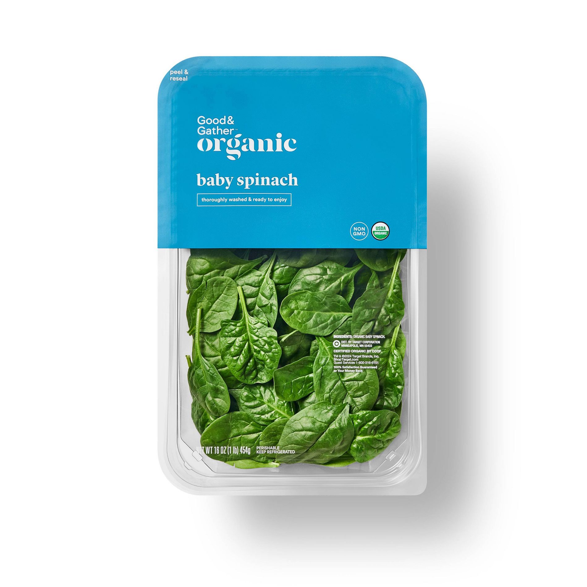 Fresh Organic Baby Spinach - 16oz - Good & Gather™