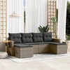 vidaXL Garden Sofa Set Gray - 2 of 4