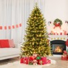 Tangkula 5/6/7 FT Pre-lit Artificial Christmas Tree Hinged Xmas Tree with 844/1168/1646 Branch Tips 250/350/470 Multi-color & Warm White LED Lights - 4 of 4