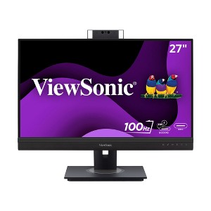 ViewSonic VG2757V-2K 27 Inch 1440p Video Conference Docking Monitor with Windows Hello Compatible IR Webcam, Advanced Ergonomics, and 90W USB C for - 1 of 4