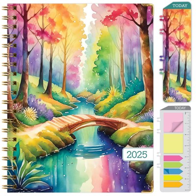 Global Printed Products Hardcover CY 2025 Fashion Planner - 8.5"x11" (Rainbow Trail)