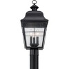 Millhouse 3-Light Mystic Black Outdoor Post Lantern - 3 of 4