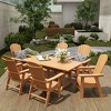 WestinTrends 7 Piece Outdoor Patio Dining Table and Adirondack Armchair Set - 2 of 2