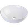 ALFI EAGO BA351  18Inch ROUND CERAMIC ABOVE MOUNT BATHROOM BASIN VESSEL SINK - 4 of 4