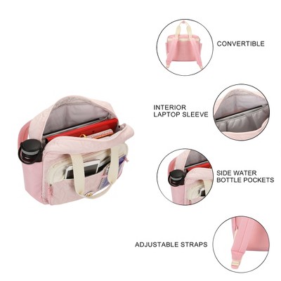 Super Mario Bros Pink Adult Mini Backpack with Character Icons and Adjustable Straps — фото 4