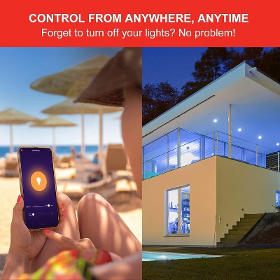Multi-Color Dimmable LED Smart Bulbs with Voice Control