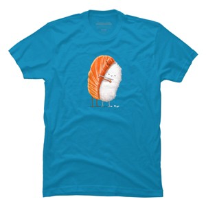 Men's Design By Humans Sushi Hug By andremullerdko T-Shirt - 1 of 3