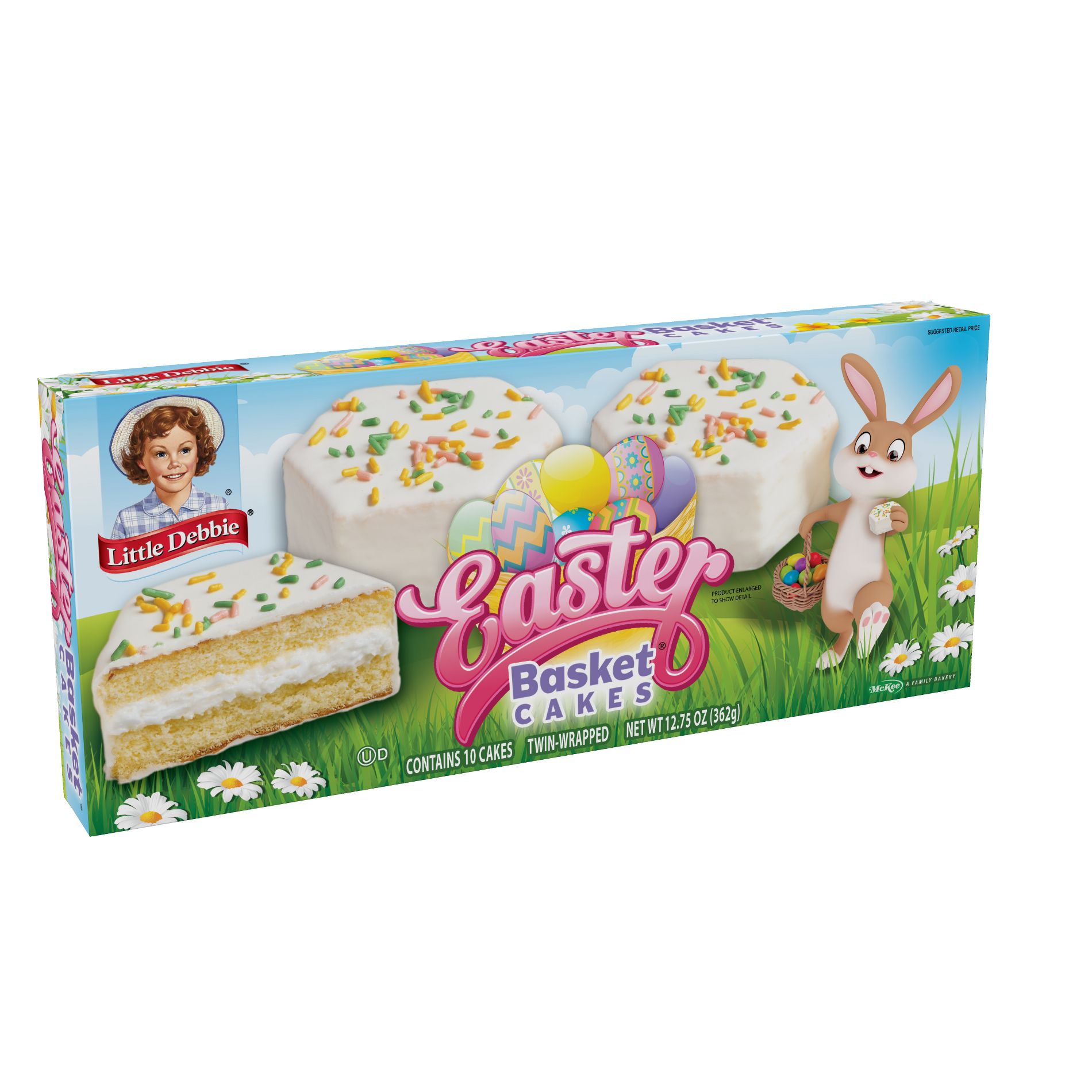 Little Debbie Vanilla Easter Basket Cakes - 12.75oz/10ct