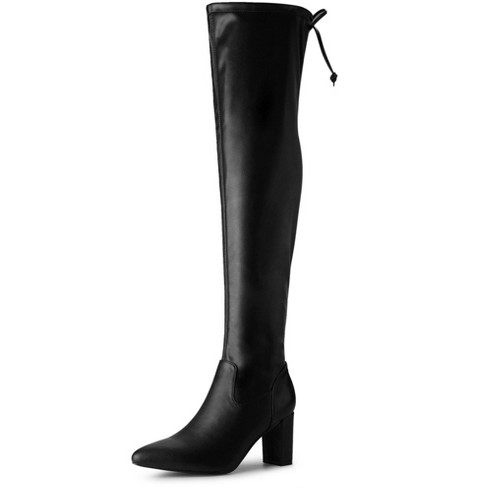 Knee high black boots on sale target