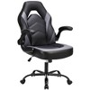 NicBex Office Chair with Adjustable Height Modern Rotatable PU Gaming Chair with 5 Casters and Reversible Armrests for Office, Study, Bedroom, Gray - 4 of 4