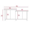 Coffee Table with Lower Open Shelf and Two-Level Top Surface, Modern and Elegant Design, Ideal for Living Room - 4 of 4