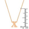 Slickblue Stylish Custom Initial Necklace for Women, 18" Link Chain+2" Ext., Rose Gold/Gold/Silver Options, b-z Options - 3 of 3