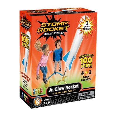 Stomp Rocket Original Jr. Glow Rocket Launcher for Kids'