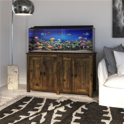 Farmington Heritage Pine 55 Gallon Aquarium Stand with Storage
