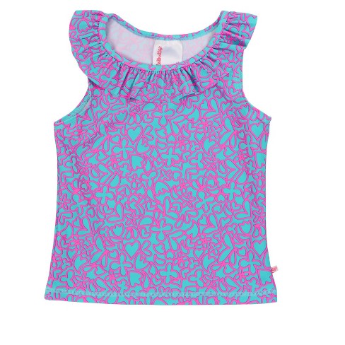 RuffleButts Girls Active Ruffle Tank Top - image 1 of 4