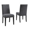 Okak Modern Dining Chairs Set of 2, Fabric Kitchen Side Chairs with Nailhead Trim & Sturdy hardwood Legs for Dining/Living Room - 2 of 4