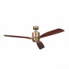 Kichler Lighting Ridley II 1 - Light Ceiling Fan in  Brushed Natural Brass - 2 of 4