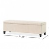 CAVINAS  Storage Ottoman Bench for Bedroom,51.25" Storage Bench with Soft-Close Lid,Rectangle Ottoman for Living Room,Entryway - 4 of 4