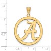 Black Bow Jewelry 14k Yellow Gold Plated Sterling Silver Alabama Crimson Tide NCAA Extra Large Pendant - 2 of 3