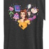 Women's - Disney Princess - Belle Icons Heart Short Sleeve Graphic T-Shirt - image 2 of 4