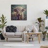 Stupell Industries Highland Cow with Daisies Canvas Wall Art - 2 of 4