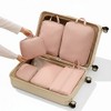 Anna-Kaci 6-Piece Compression Packing Cube Set with Zipper Closure and Handle Design - 2 of 4