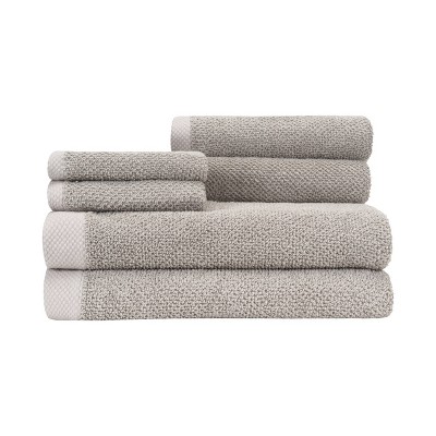 6pc Adele Bath Towel Set Gray - CARO HOME