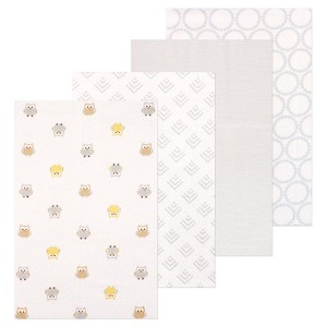 Little Treasure Luvable Friends Flannel Receiving Blankets 4pk - 1 of 1