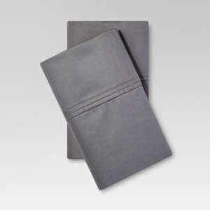 Performance Solid Pillowcase (Standard) Dark Gray 400 Thread Count - Threshold