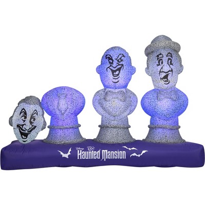 Nightmare Before Airblown Inflatable Haunted Mansion Scene with Music and Synchronized Light Show, 5.5 ft Tall