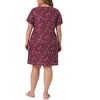 Agnes Orinda Women's Plus Size Cute Cat Print Round Neck Family Nightgown - 4 of 4