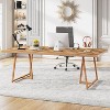 Tribesigns 70.87" Executive Desk, Modern Computer Desk Workstation - 3 of 4