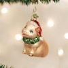 Old World Christmas Glass Blown Ornament For Christmas Tree, Holly Pig - 2 of 4