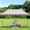 10x15 Heavy-Duty Pop-Up Canopy with UV50+ Waterproof Oxford Fabric, Adjustable Height, Detachable Sidewalls & Wheeled Carry Bag-Coolbibila - 3 of 4