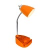 Creekwood Home Sleek Essentials 18.5" Flexible Coordinating Desk Lamp with USB Port and Storage - 3 of 4